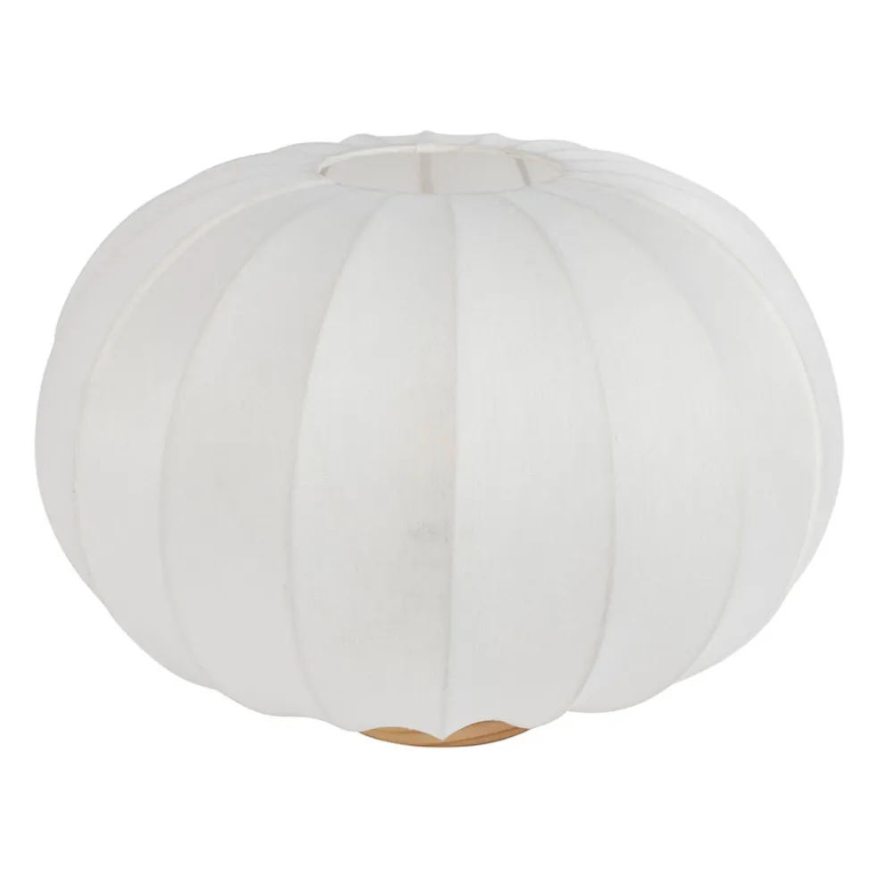 Lampe en coton écru d40xh28.5cm - Aurore