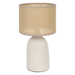 Lampe en céramique écru h28cm - Essencia