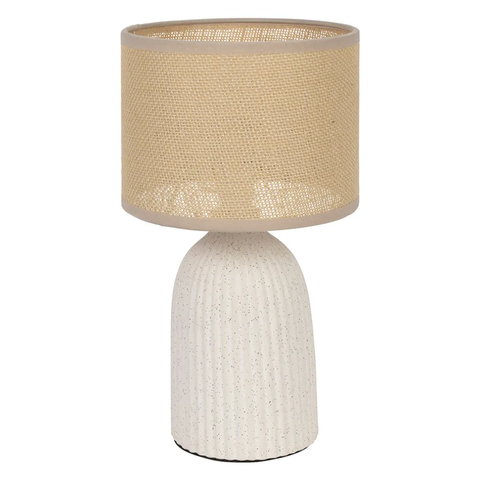 Lampe en céramique écru h28cm - Essencia