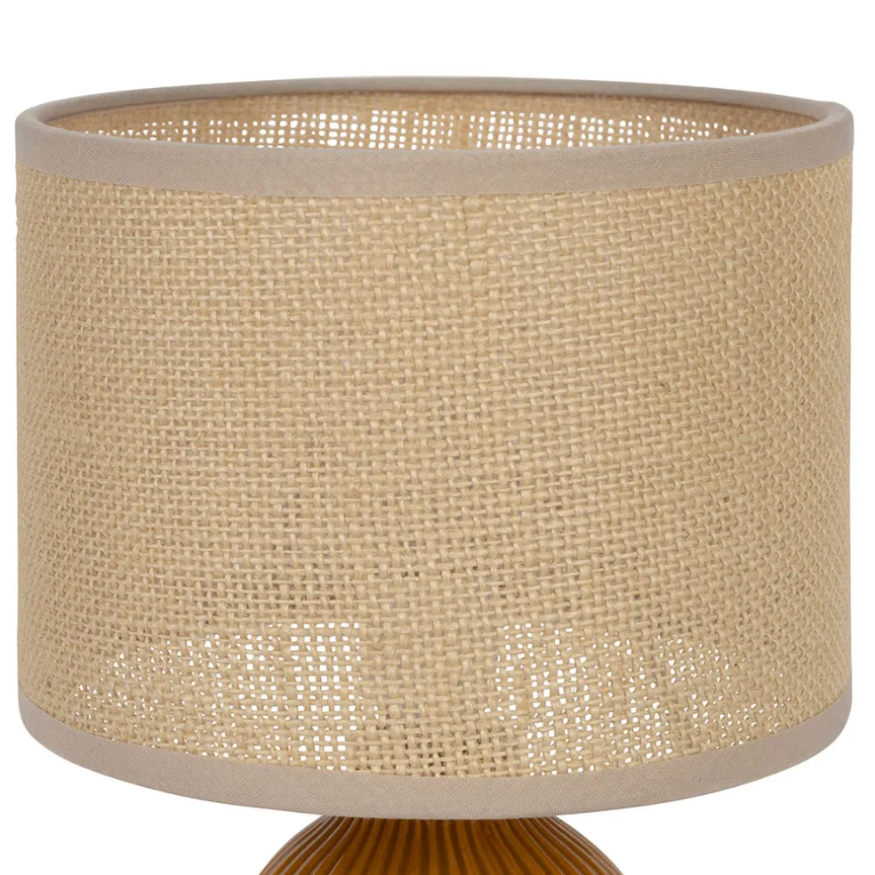 Lampe en céramique curry h28cm - Essencia