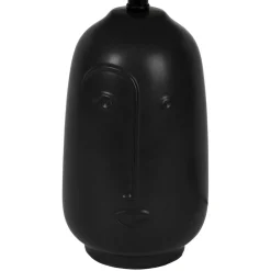 Lampe en céramique et coton noir h41cm - Figura