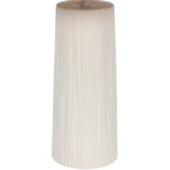 Lampe en céramique et raphia écru h48cm - Lignes