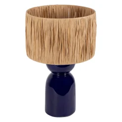 Lampe en céramique indigo h38cm - Palma