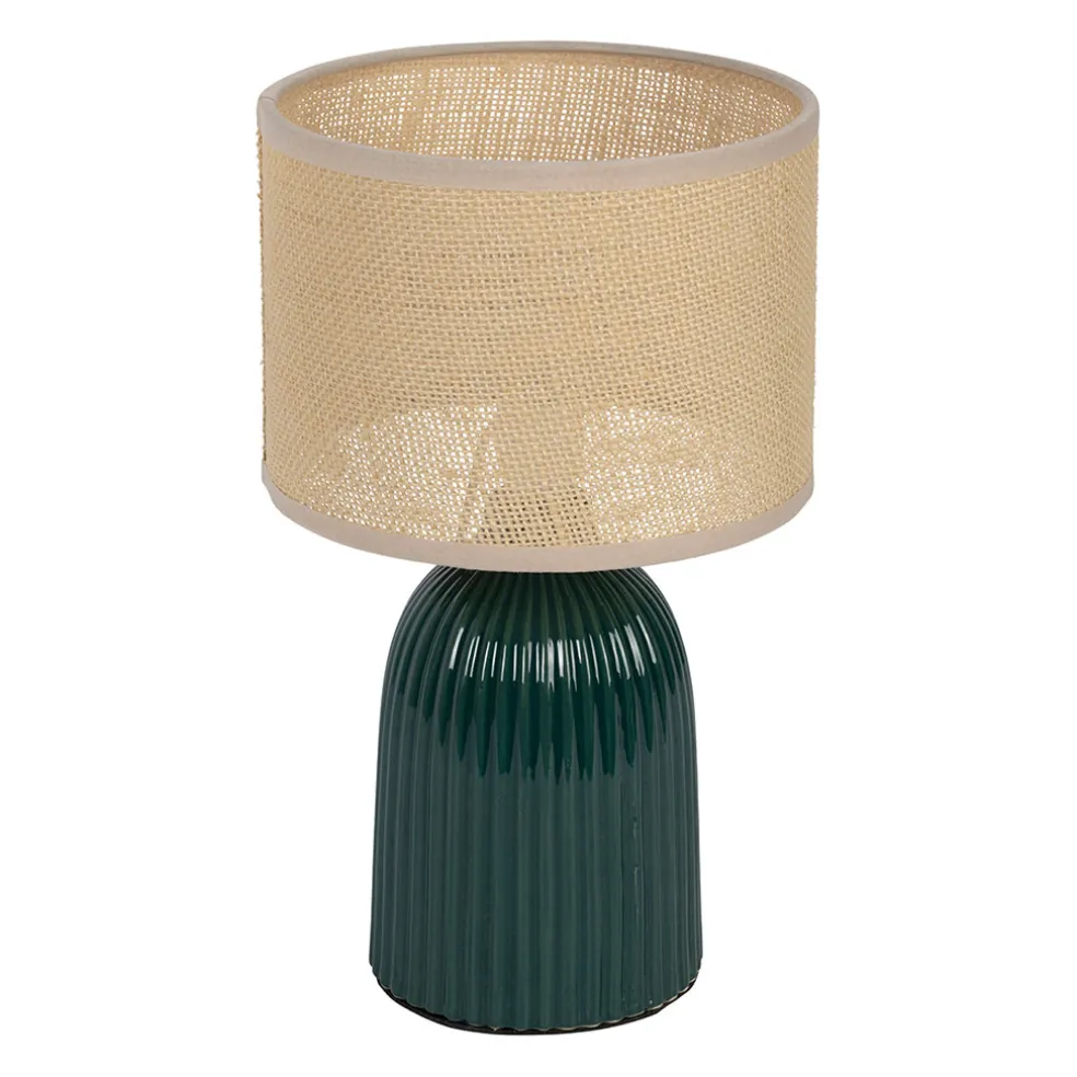 Lampe en céramique émeraude h28cm - Essencia