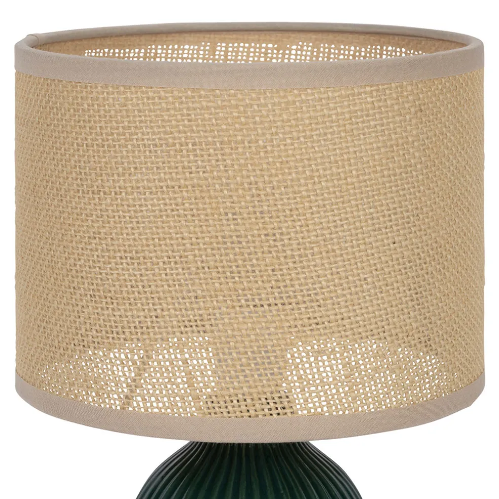 Lampe en céramique émeraude h28cm - Essencia