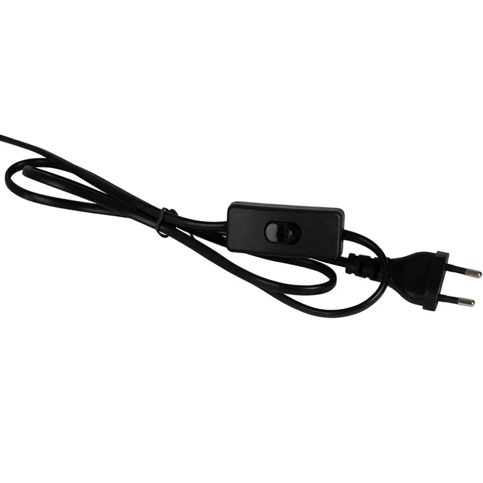 Lampe en céramique rayée noir et écru h46cm - Paese