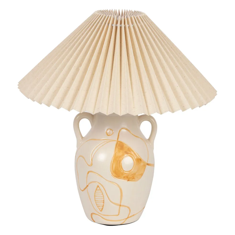 Lampe en céramique terracotta h40cm - Greeka