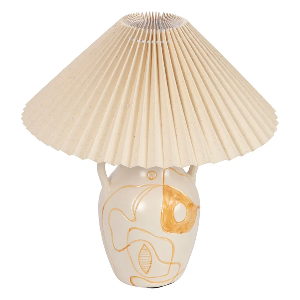 Lampe en céramique terracotta h40cm - Greeka