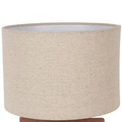 Lampe en céramique terracotta et lin h33.5cm - Eterra