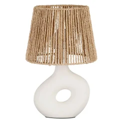 Lampe en dolomite écru h38cm - Greeka