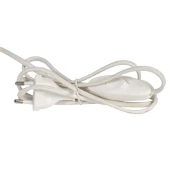 Lampe en fer blanc et jute h41cm - Quintao