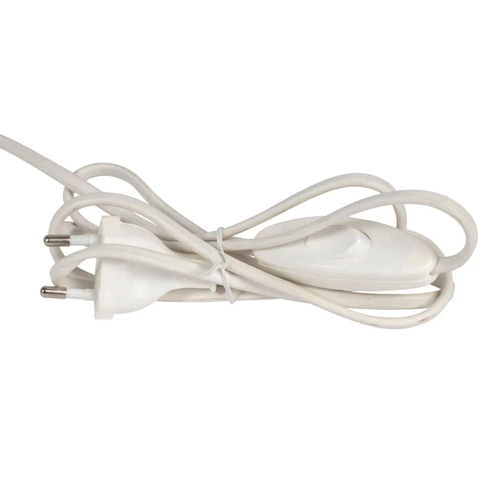 Lampe en fer blanc et jute h41cm - Quintao