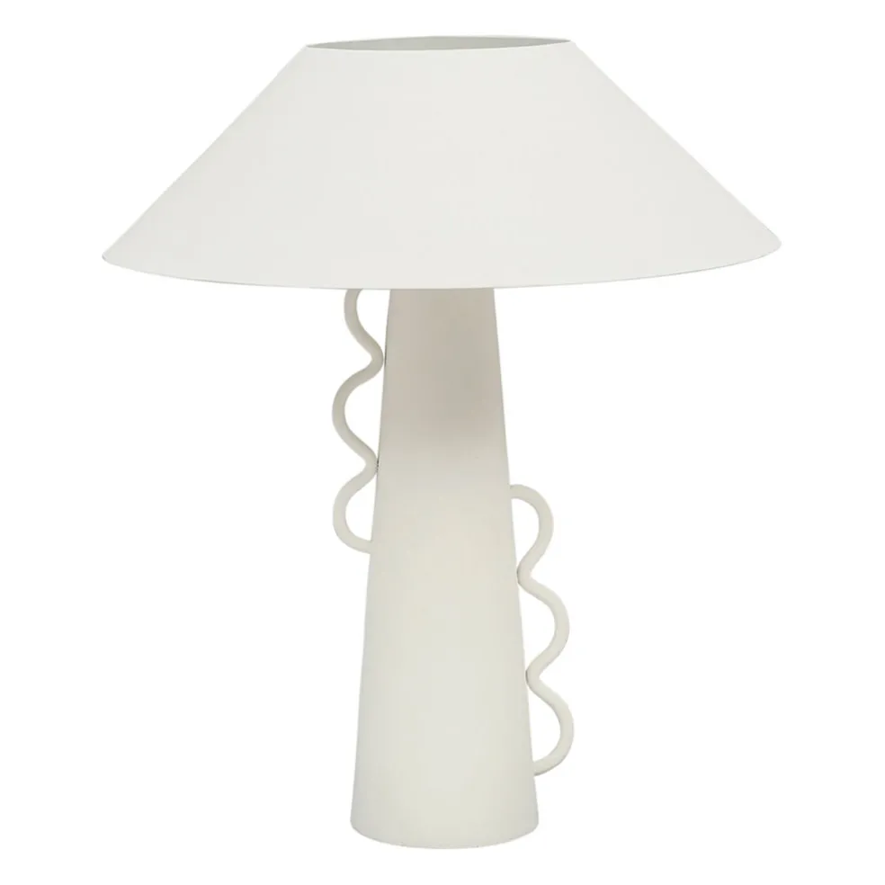 Lampe en fer écru d38xh47cm - Ardecor