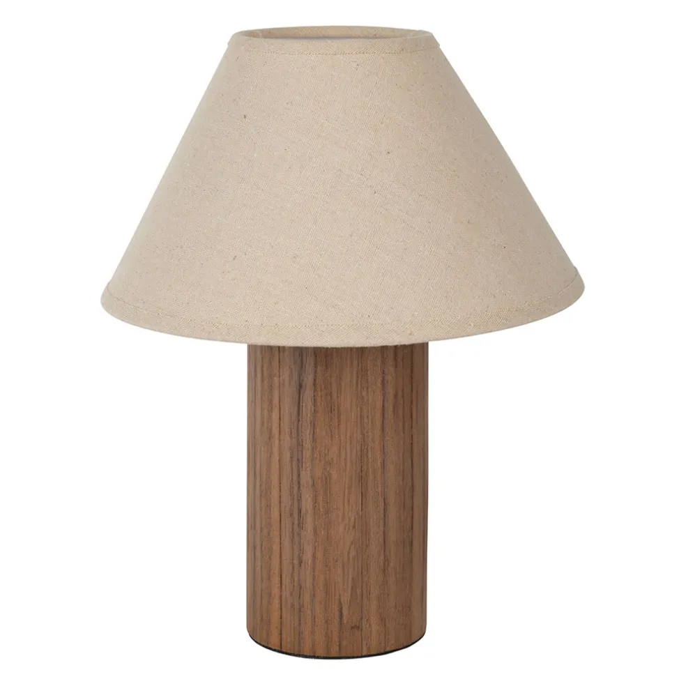 Lampe en fer et pin naturel h30cm - Hera