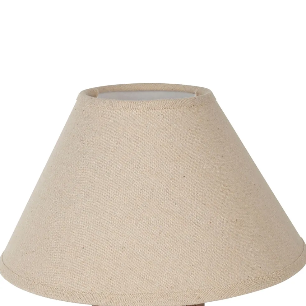 Lampe en fer et pin naturel h30cm - Hera