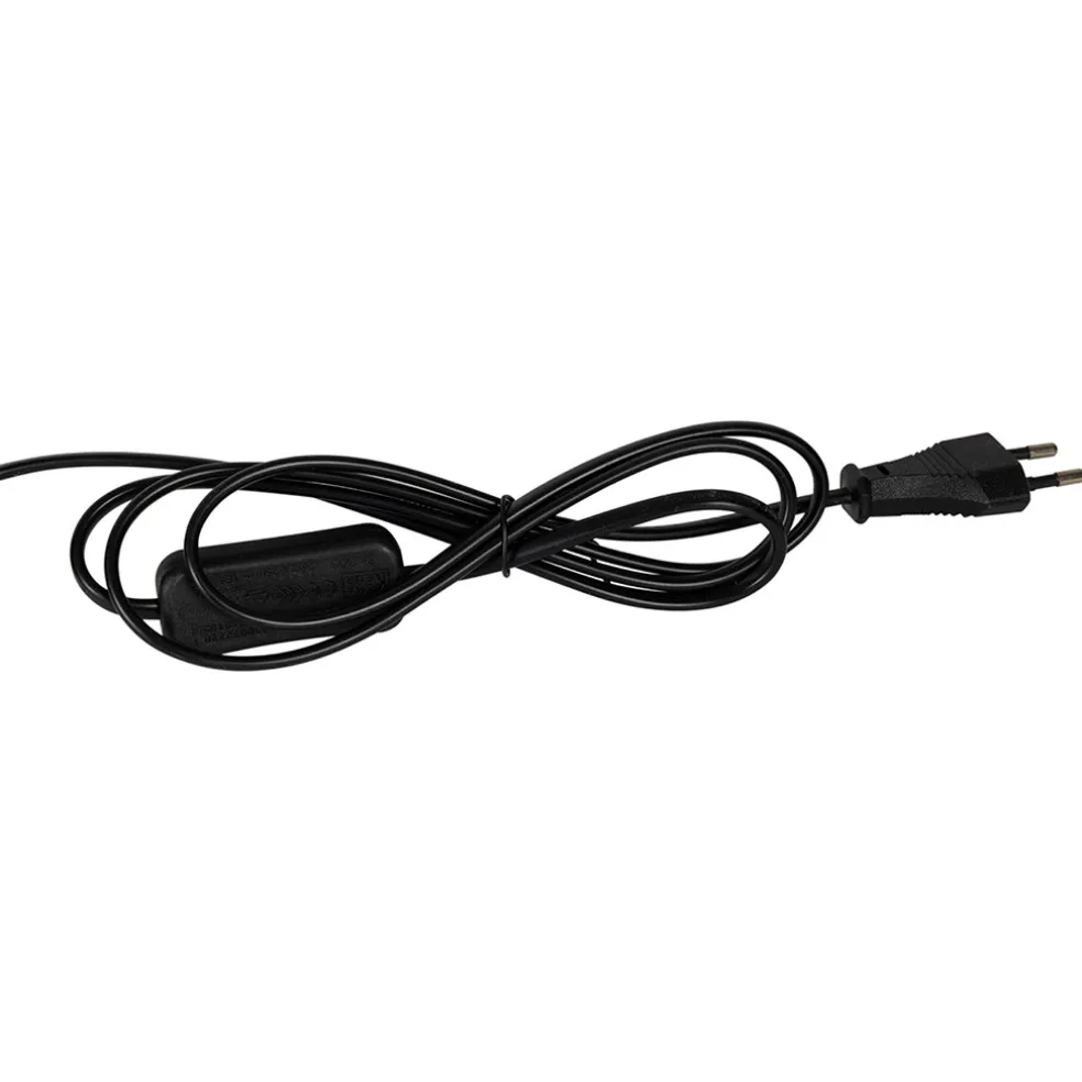 Lampe en fer et pin naturel h30cm - Hera