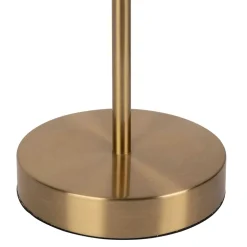 Lampe en fer et verre doré et blanc h37.5cm - Ardecor