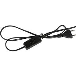 Lampe en fer et verre noir h61cm - Ardecor