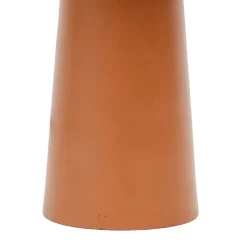 Lampe en fer h36cm terracotta et doré - champart