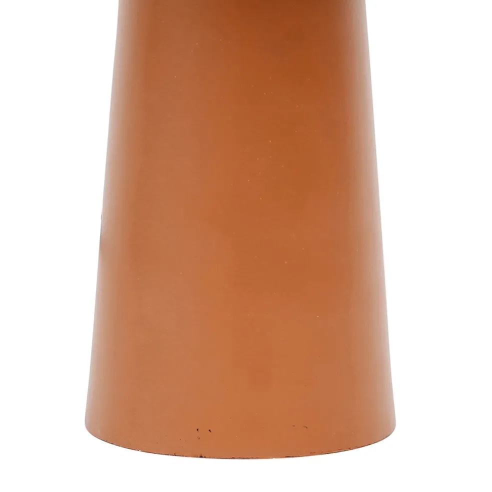 Lampe en fer h36cm terracotta et doré - champart