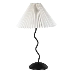 Lampe en fer noir et blanc h50cm - Funky