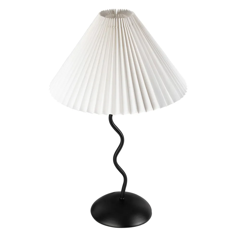 Lampe en fer noir et blanc h50cm - Funky