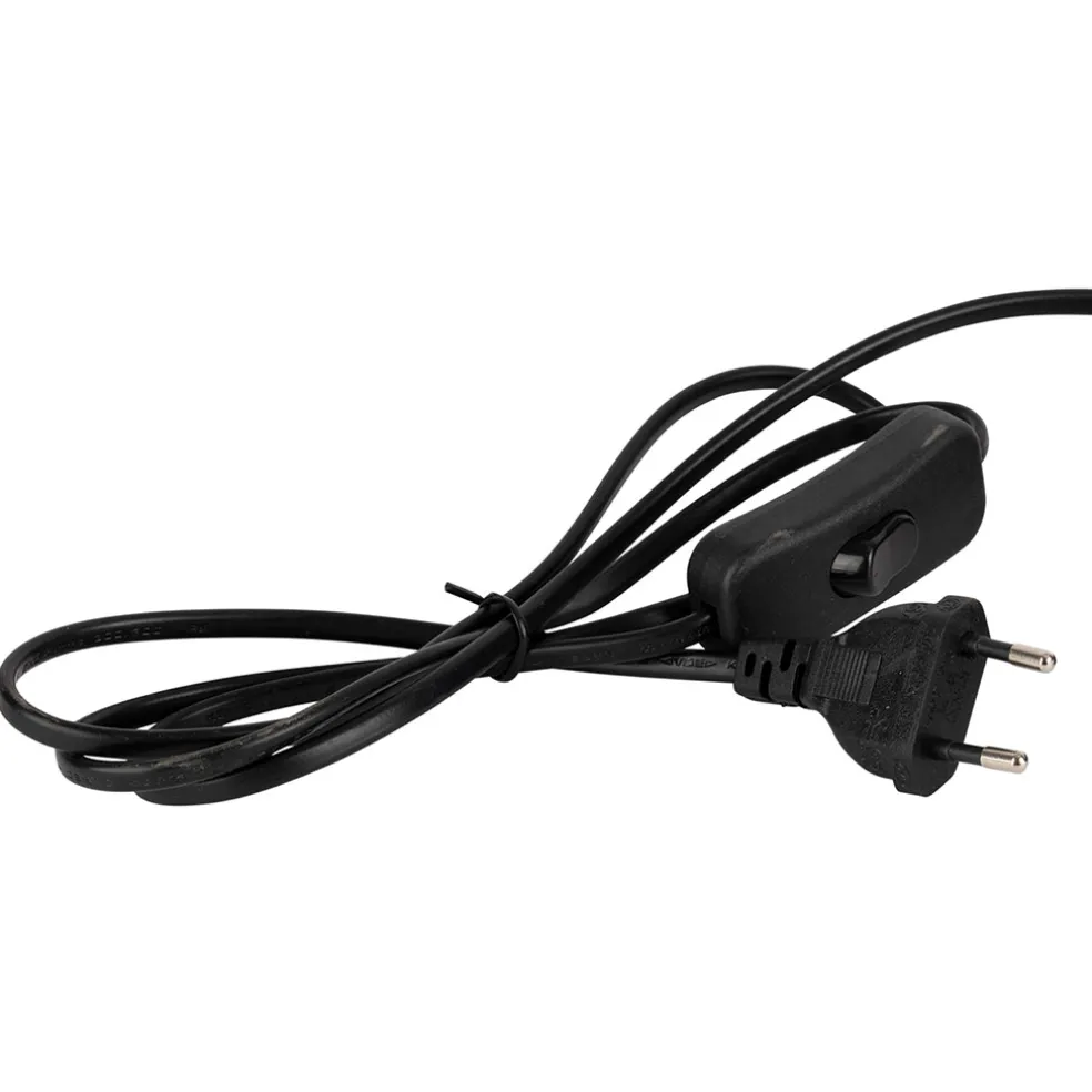 Lampe en fer noir et blanc h50cm - Funky