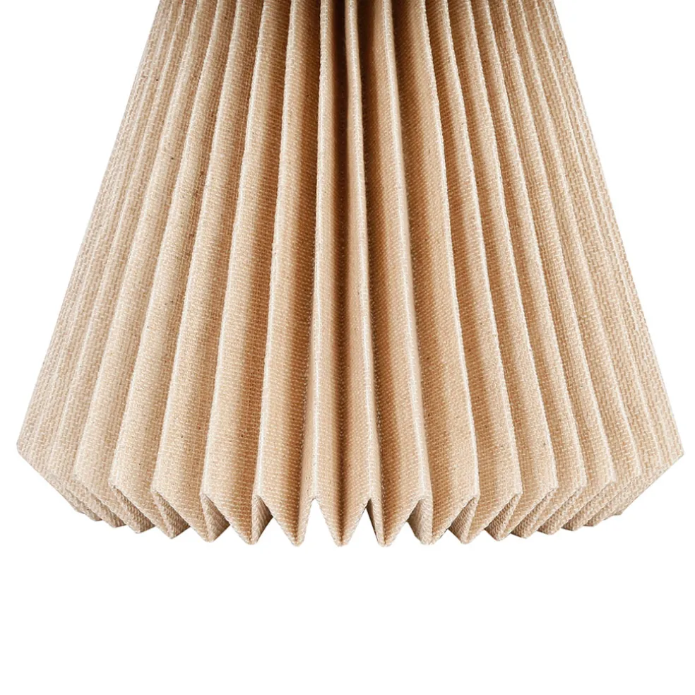 Lampe en papier et coton recyclé beige d33xh33cm - Fontelo