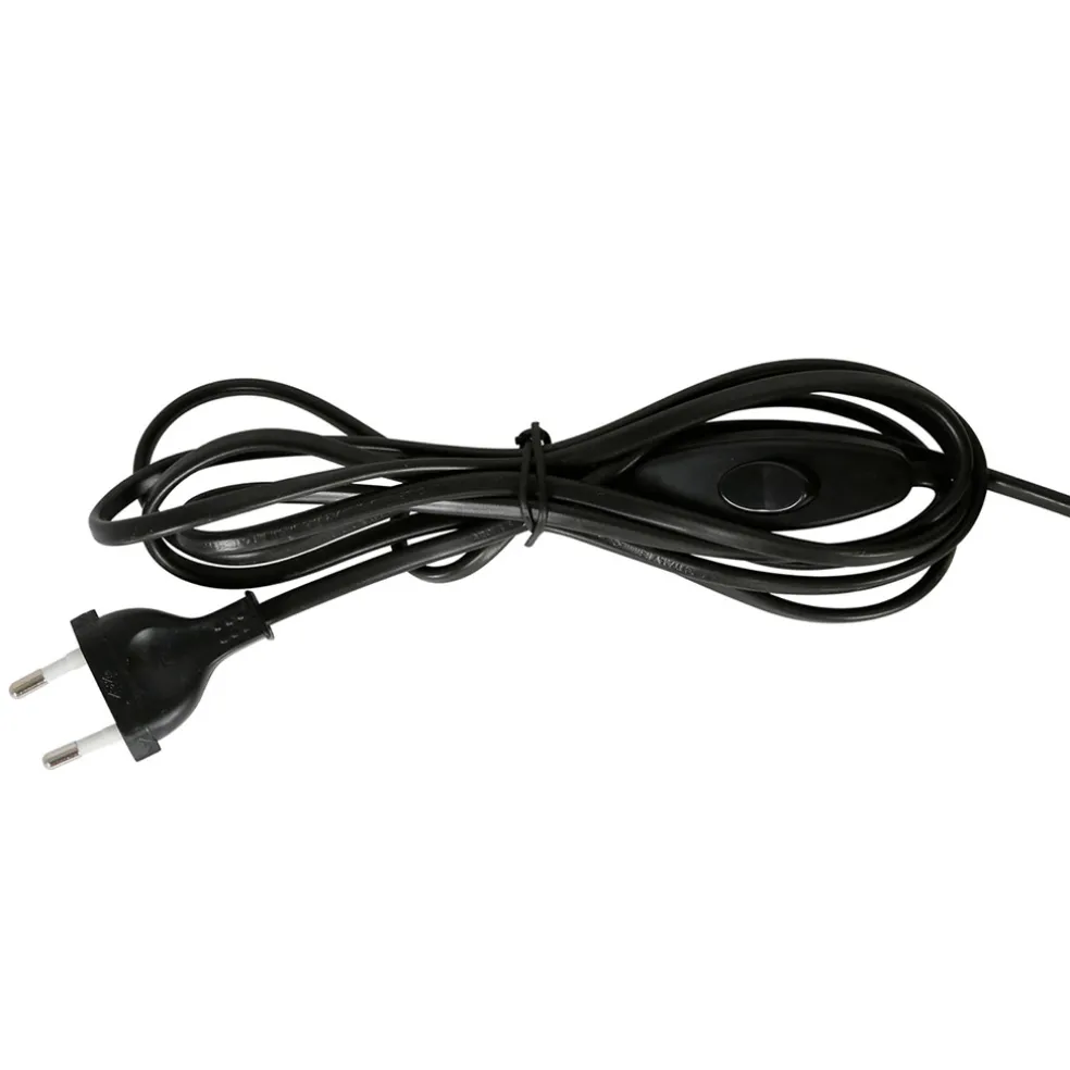 Lampe en papier et lin blanc et support en manguier naturel d43xh31cm - Fontelo