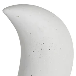Lampe en porcelaine blanc h26cm - Luna
