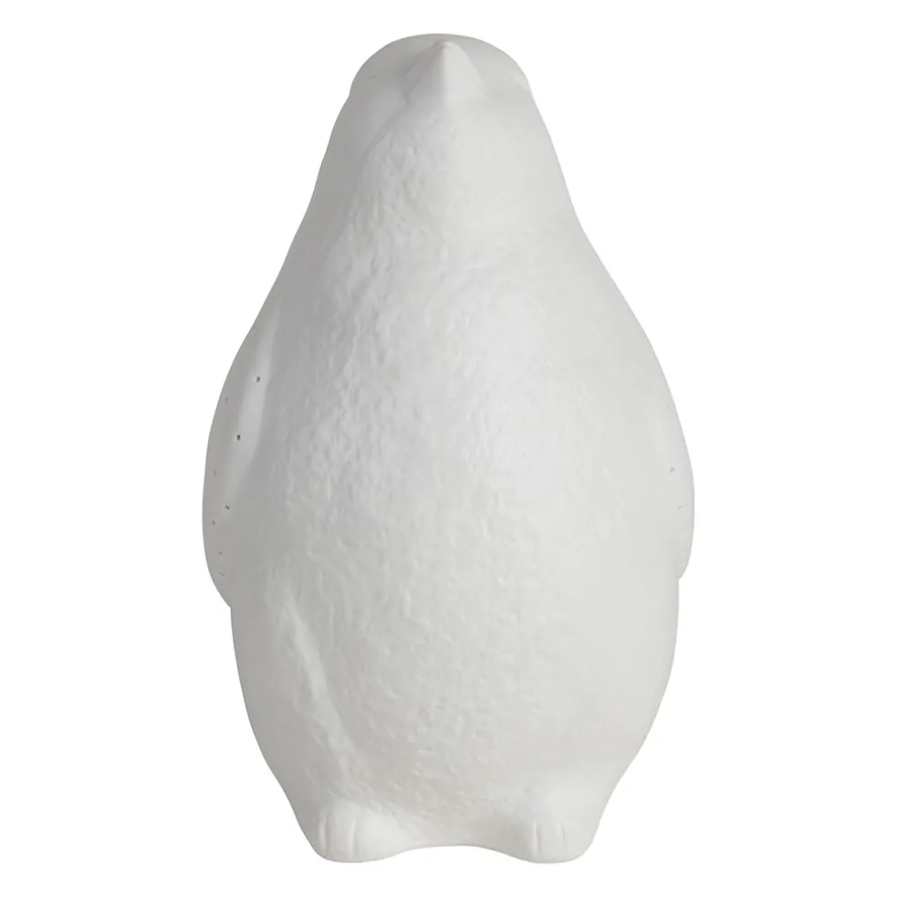 Lampe en porcelaine blanc h25.5cm - Pingouin