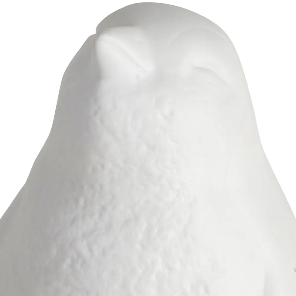Lampe en porcelaine blanc h25.5cm - Pingouin