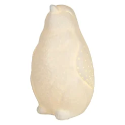 Lampe en porcelaine blanc h25.5cm - Pingouin