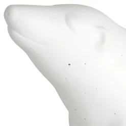 Lampe en porcelaine blanc h18.5cm - Ours Polaire