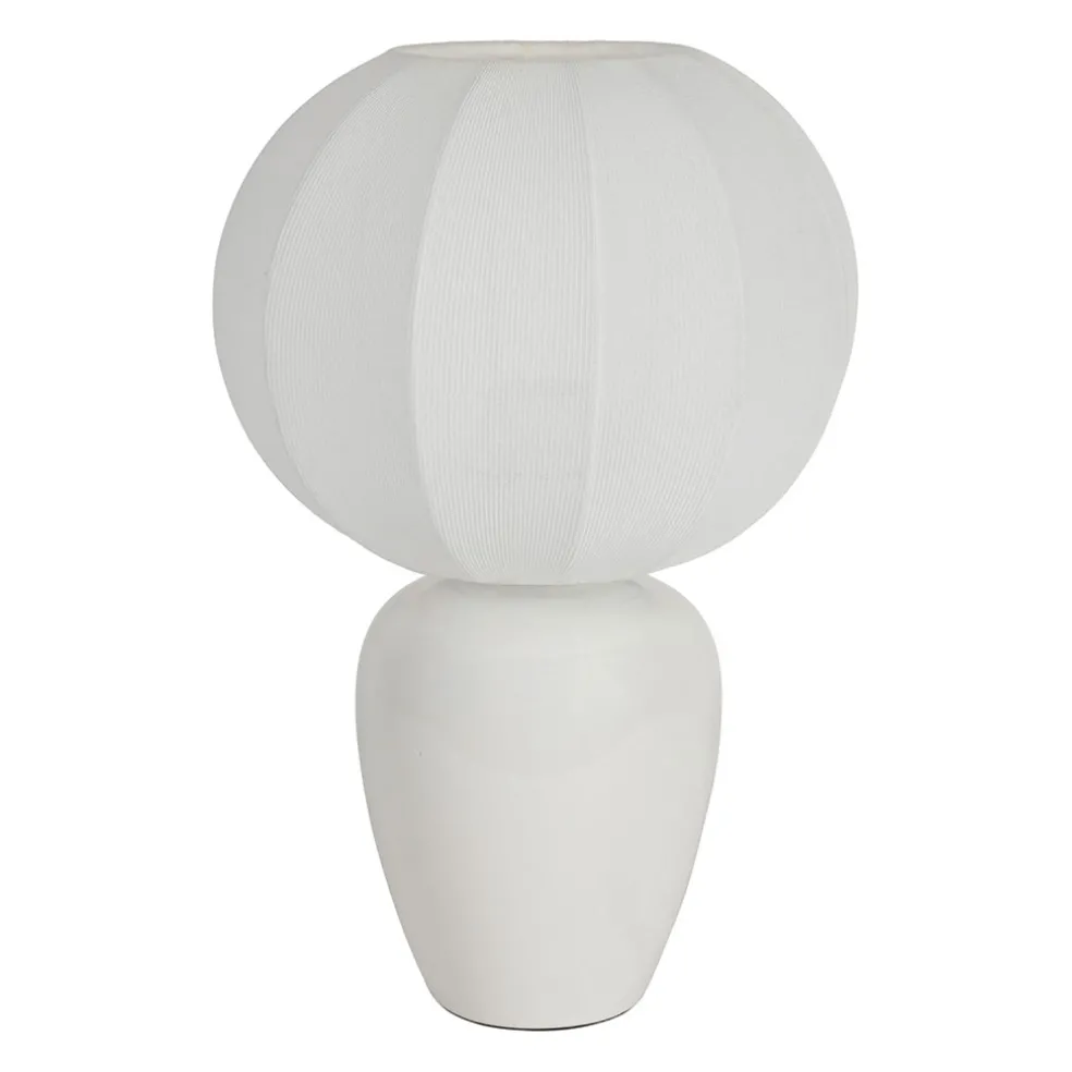 Lampe en porcelaine blanc h33cm - Klosen