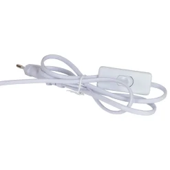 Lampe en terre cuite blanc mate et naturel h32cm - Nira