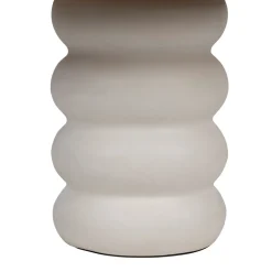 Lampe en terre cuite blanc h36cm - Nira