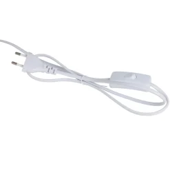 Lampe en terre cuite et lin blanc h47cm - Tahra