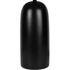 Lampe en terre cuite et lin noir et beige h60cm - Vita