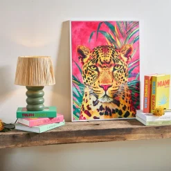 Lampe en terre cuite émeraude h36cm - Nira