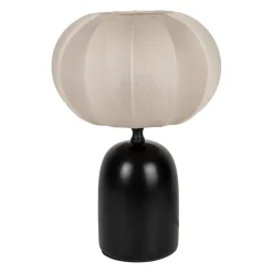 Lampe en terre cuite noir et beige h29cm - Klosen