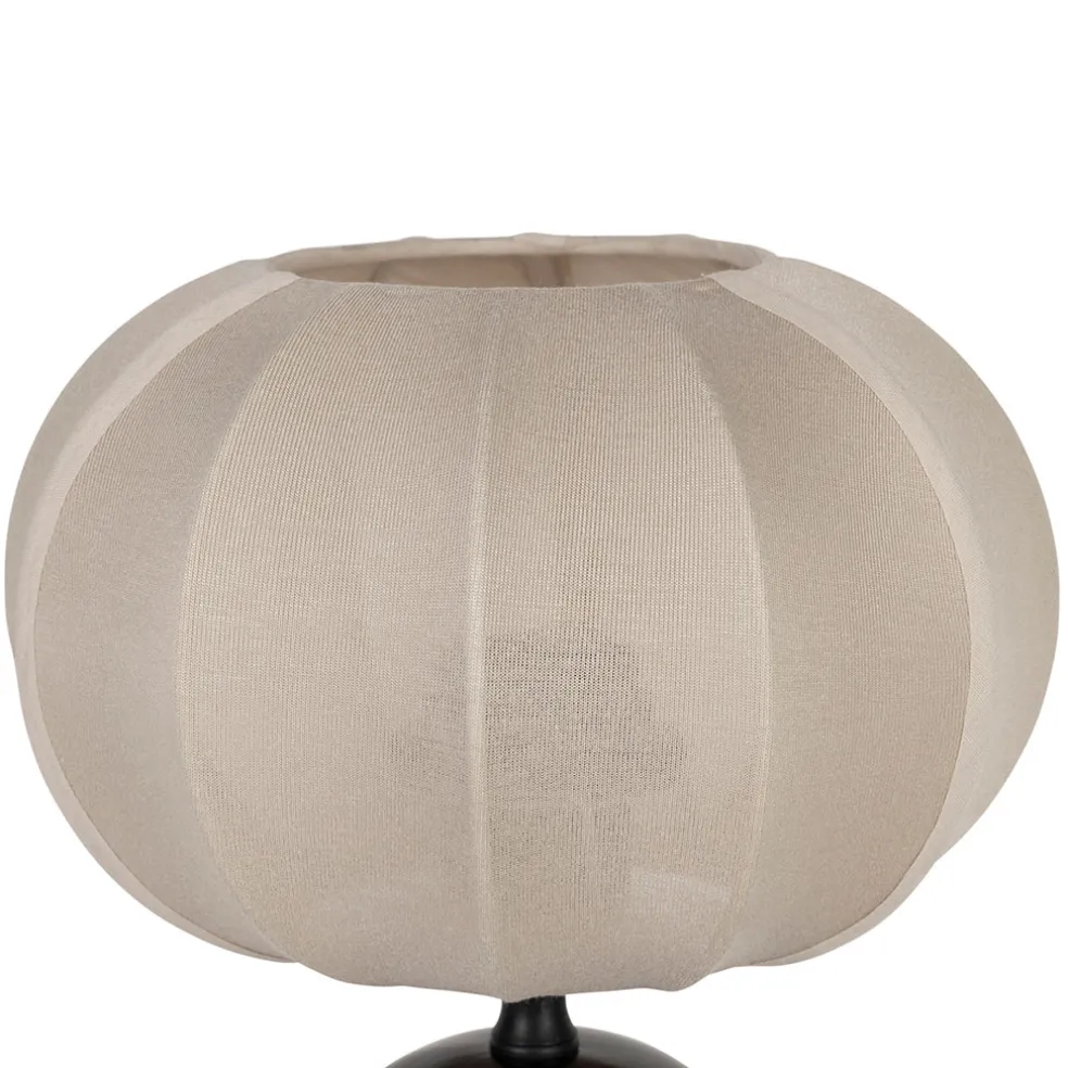 Lampe en terre cuite noir et beige h29cm - Klosen