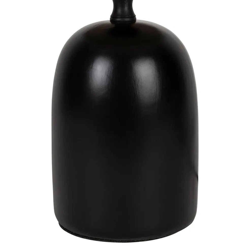 Lampe en terre cuite noir et beige h29cm - Klosen