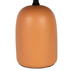 Lampe en terre cuite terracotta mate et naturel h32cm - Nira