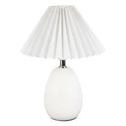 Lampe en terrecuite blanc h33cm - Funny
