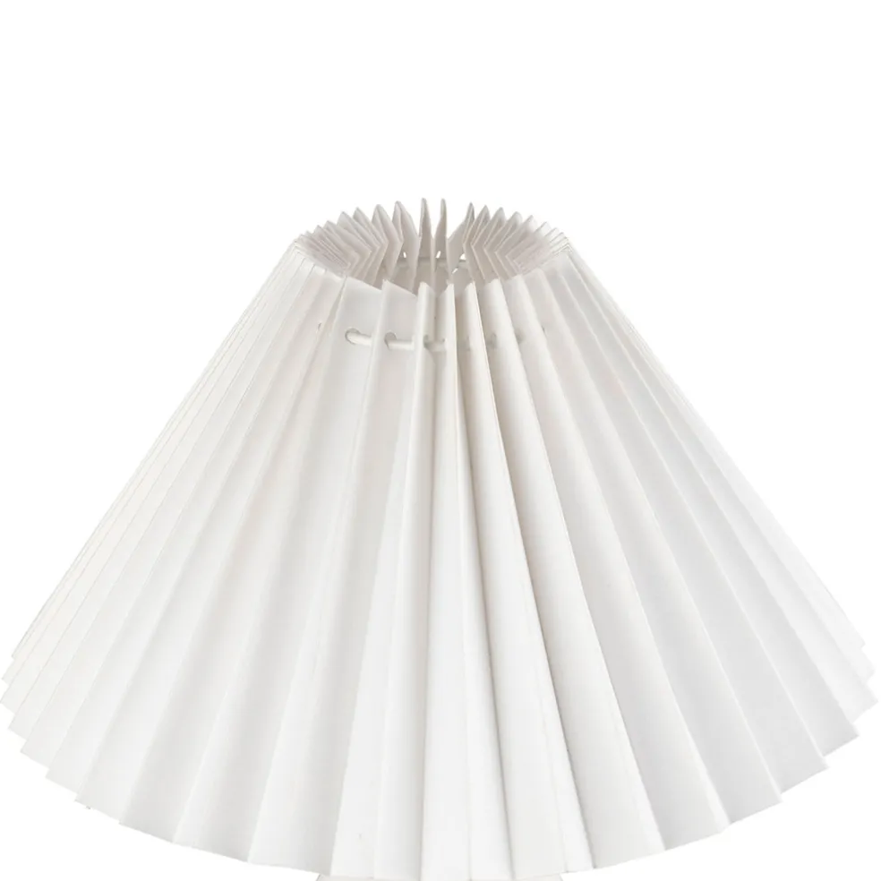 Lampe en terrecuite blanc h33cm - Funny