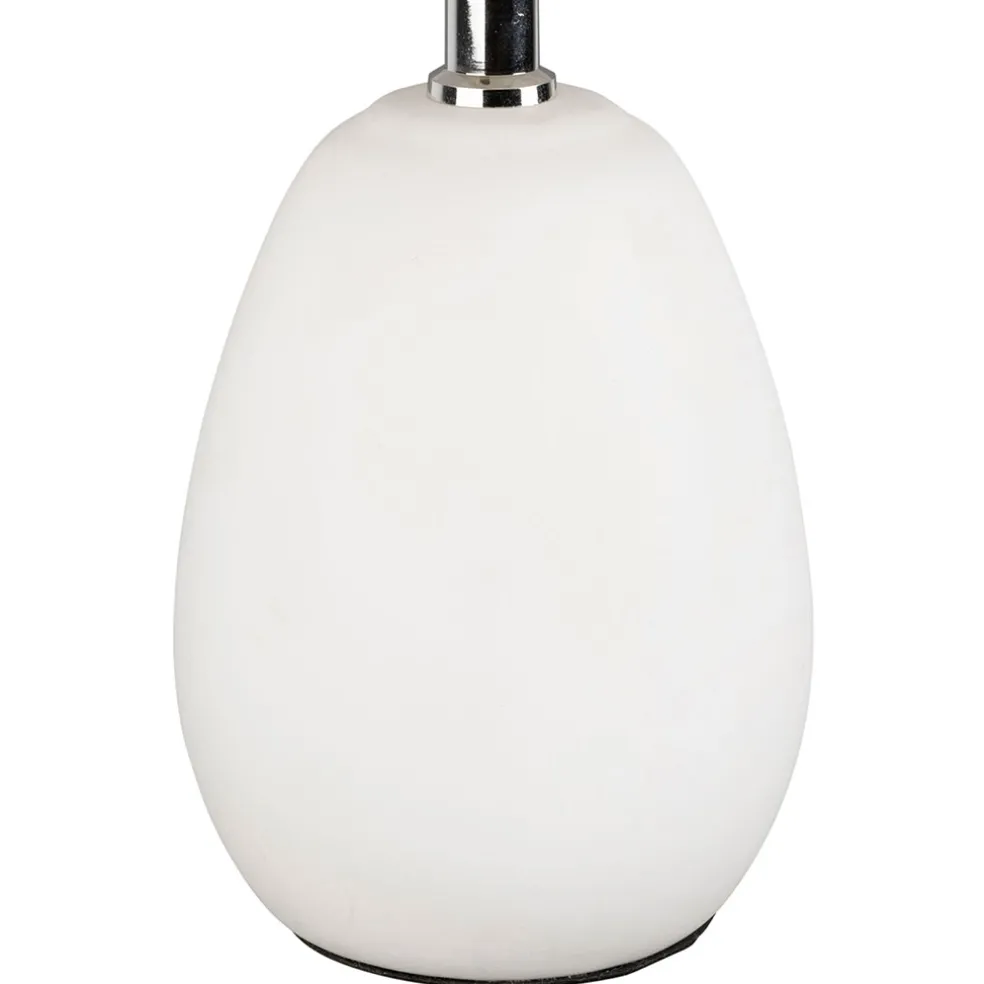 Lampe en terrecuite blanc h33cm - Funny