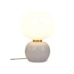 Lampe en verre blanc h28cm - Adonis