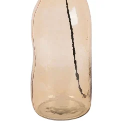 Lampe en verre et jute ambre h60cm - Heliac