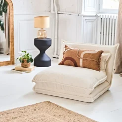 Lampe en verre et papier fumé h36cm - Celeste